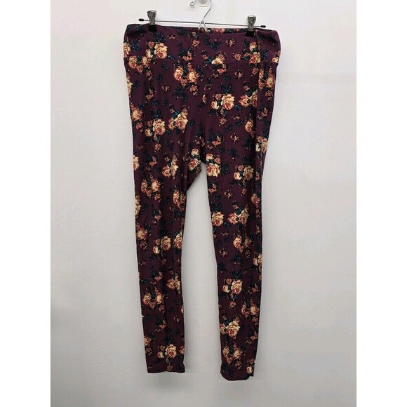 LuLaRoe Women's Leggings One Size Tall & Cury Floral (C4) - Picture 1 of 5